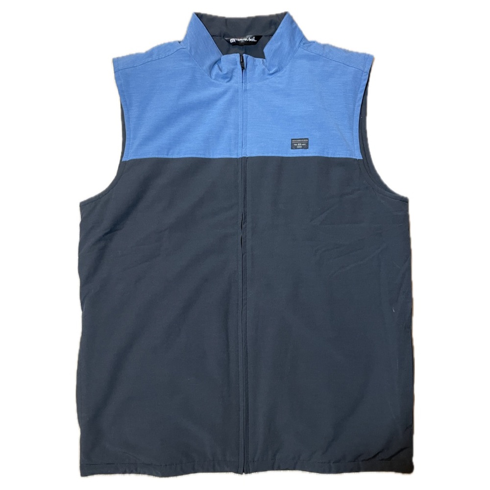 Travis Matthew Men's Golf Vest - Insulated - Size Large - Blue/Dark Blue - New